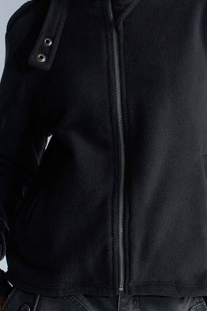 Loose Fleece Zip Jacket