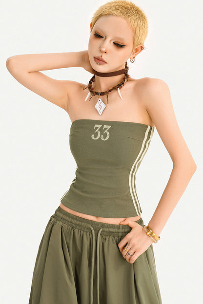 Pantaloni harem verde militare