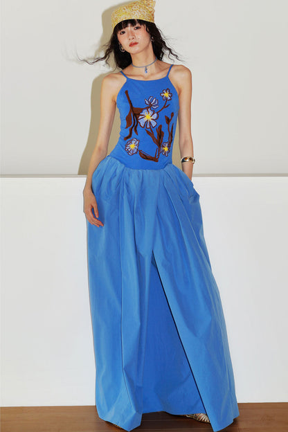 3D Embroidered Vacation Dress