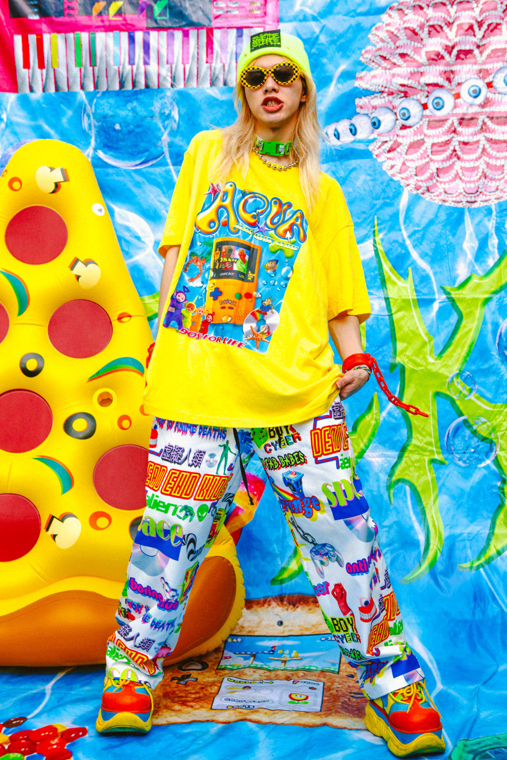 Bright Yellow Game Console Blouse