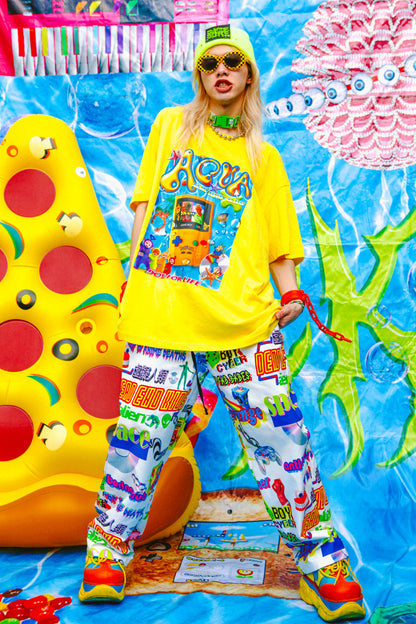 Bright Yellow Game Console Blouse
