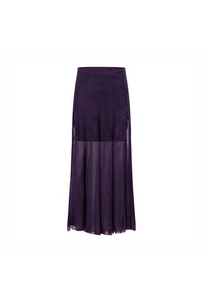 Eleganter langer Mesh-Rock