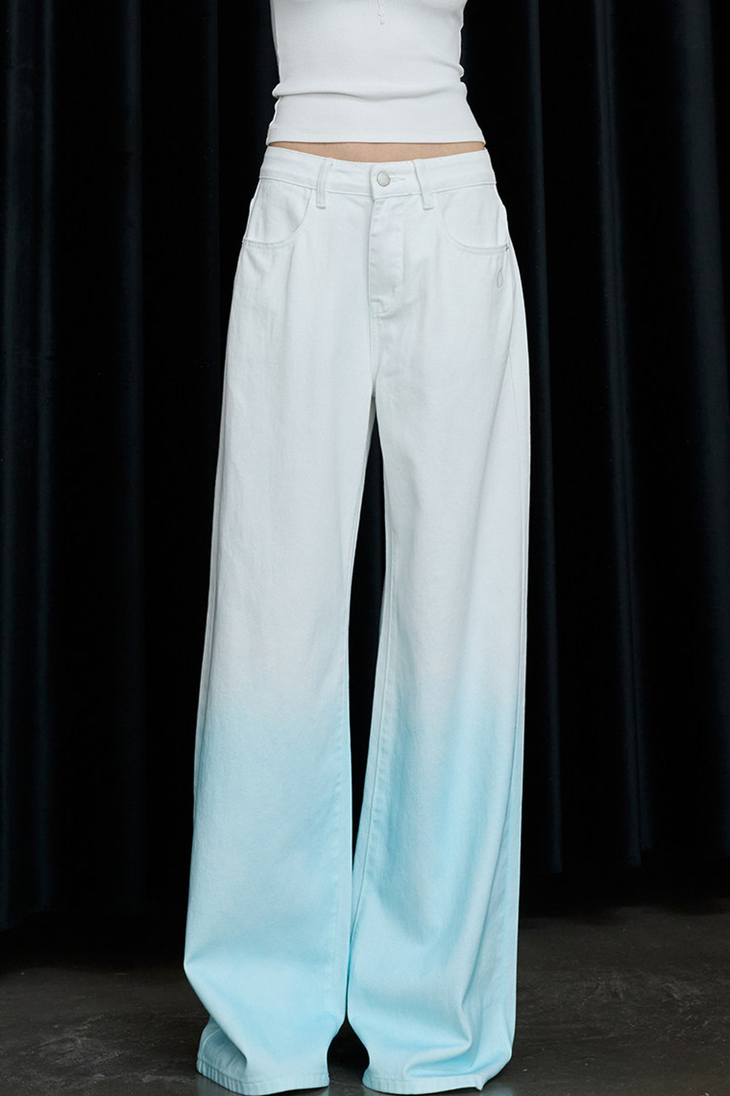 Gradient Wide-Leg Jeans