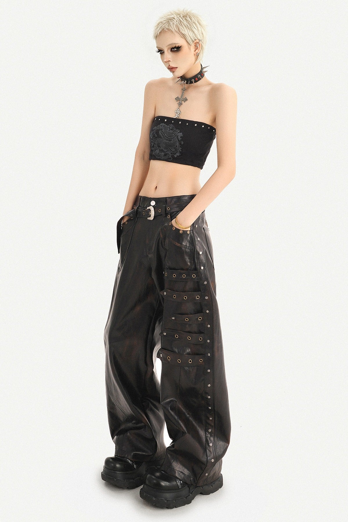 Studded Strapless Tube Top