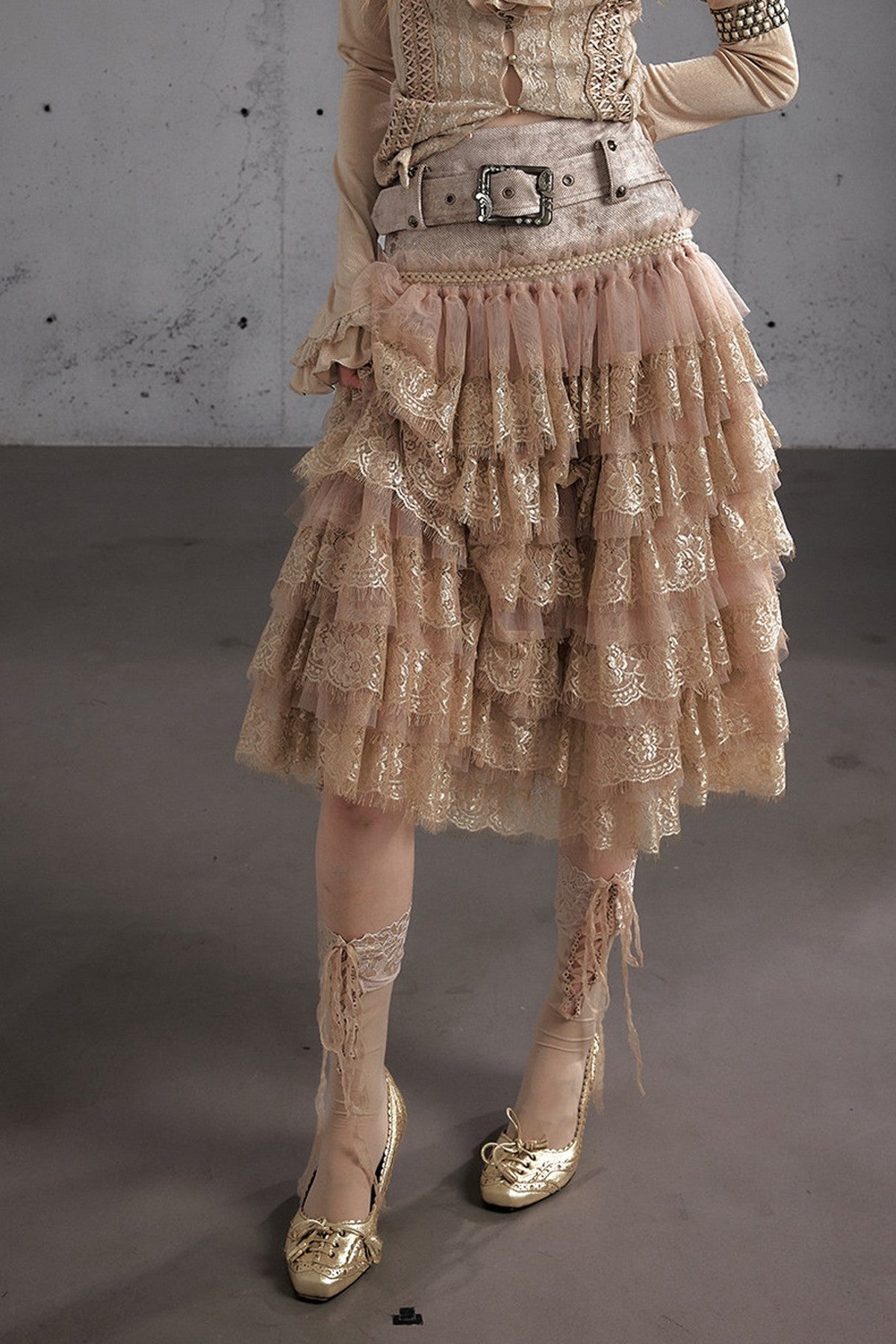 A-Line Tiered Cake Skirt