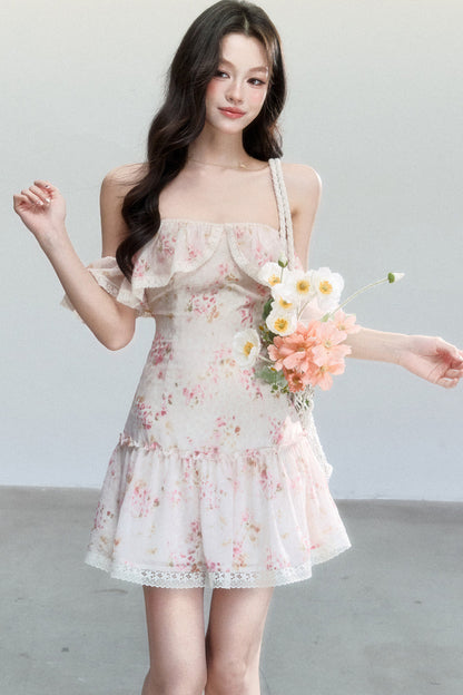 Pink Mist Chiffon Dress