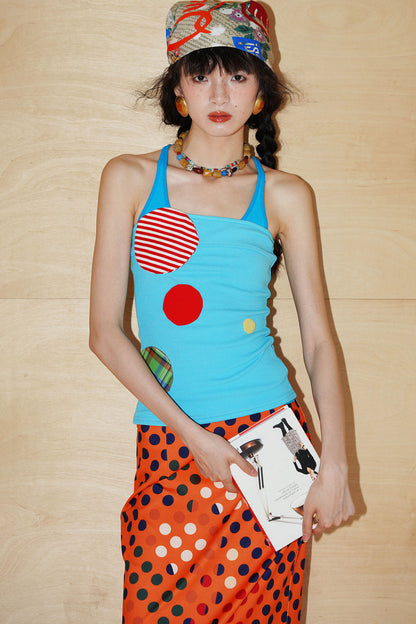 Niche Color-Block Patchwork Vest
