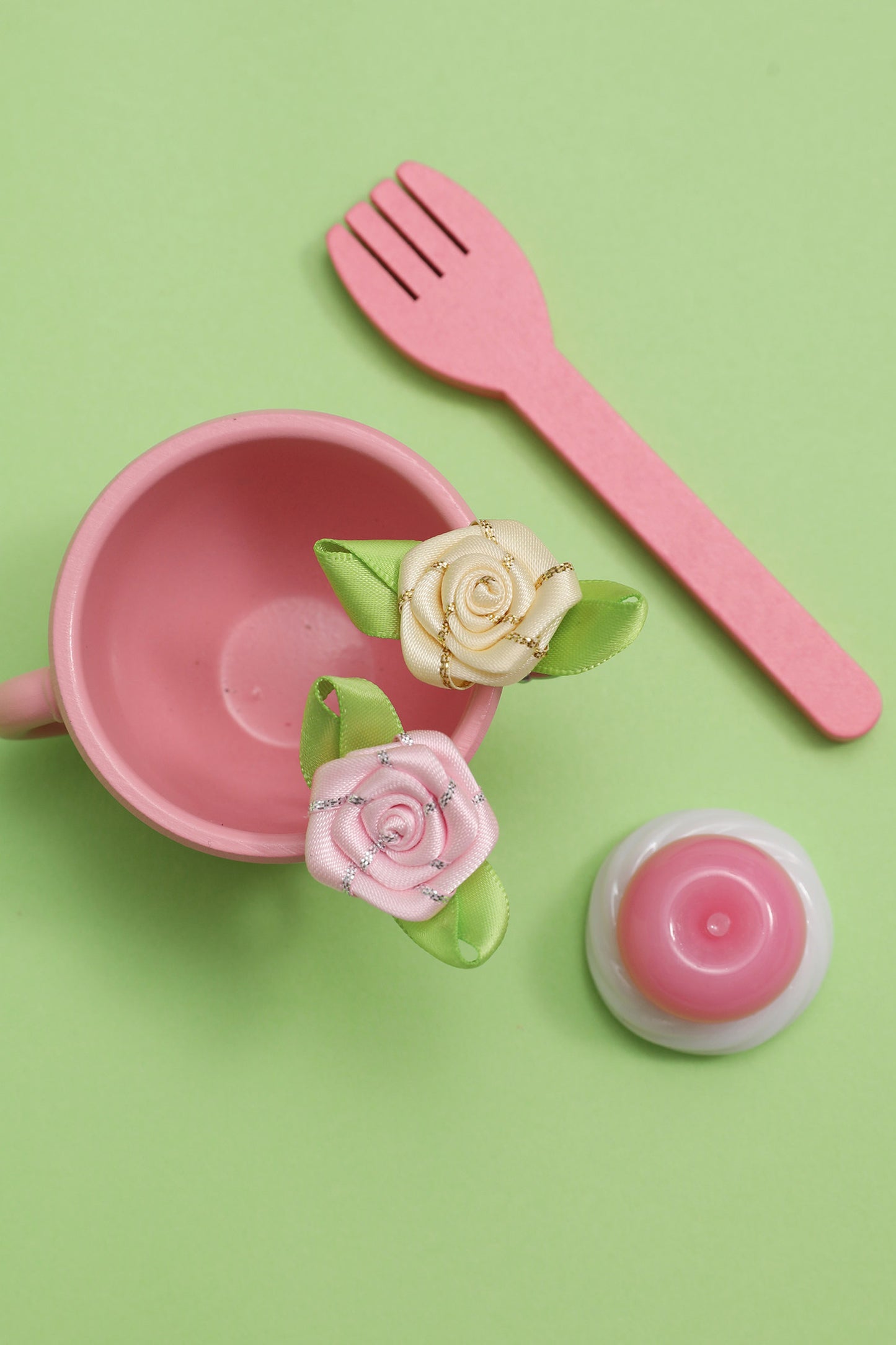 DIY Vintage Rose Satin Ring