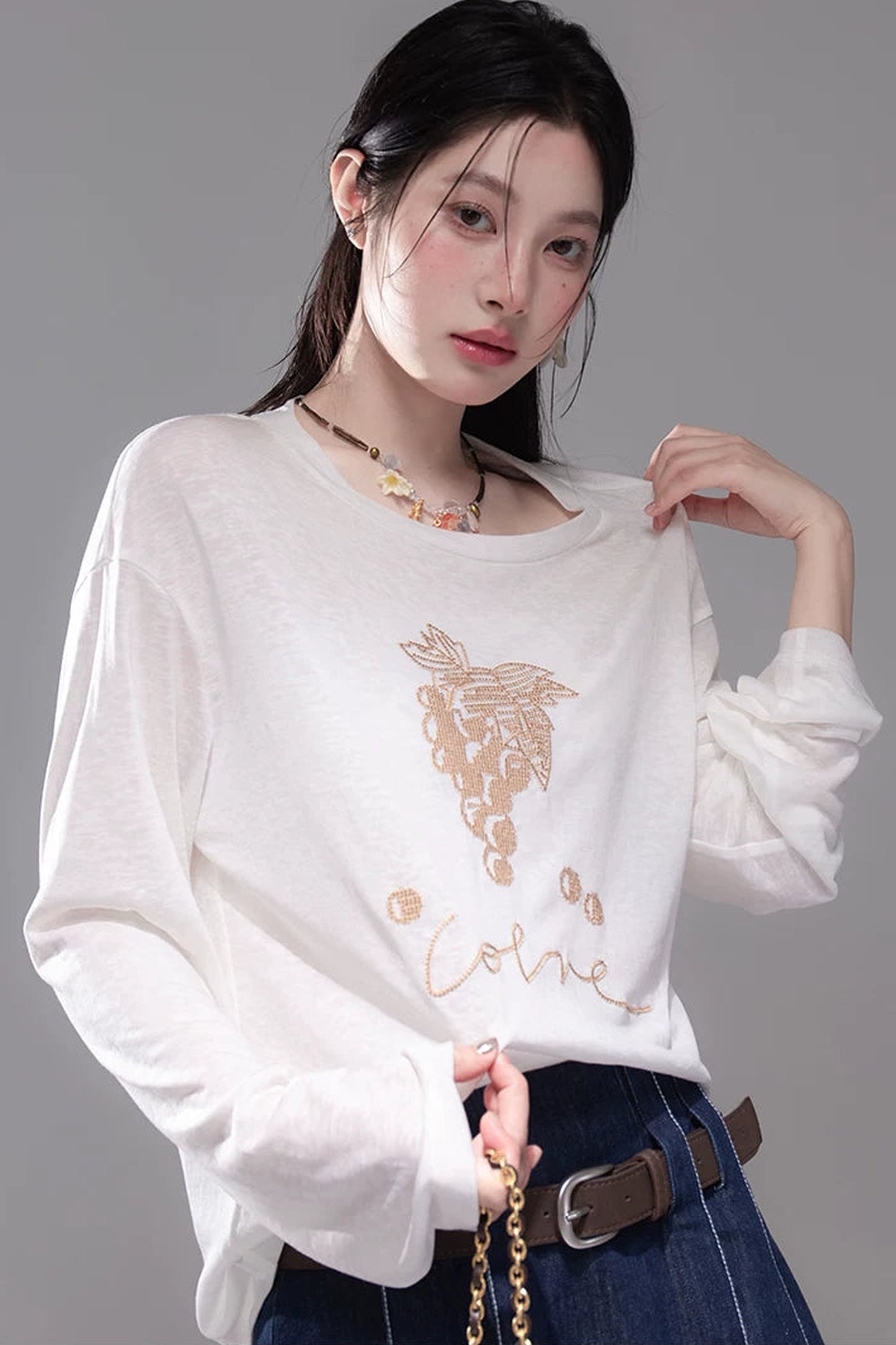 Cool Cream Lyocell Blouse