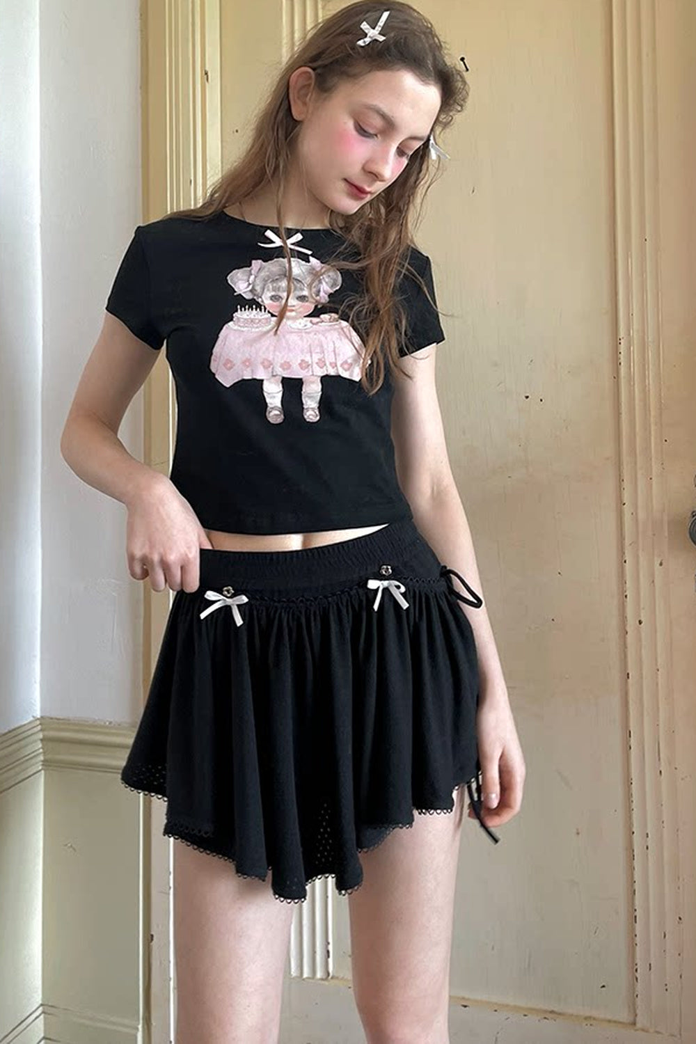 Cute Doll Short-Sleeved T-Shirt