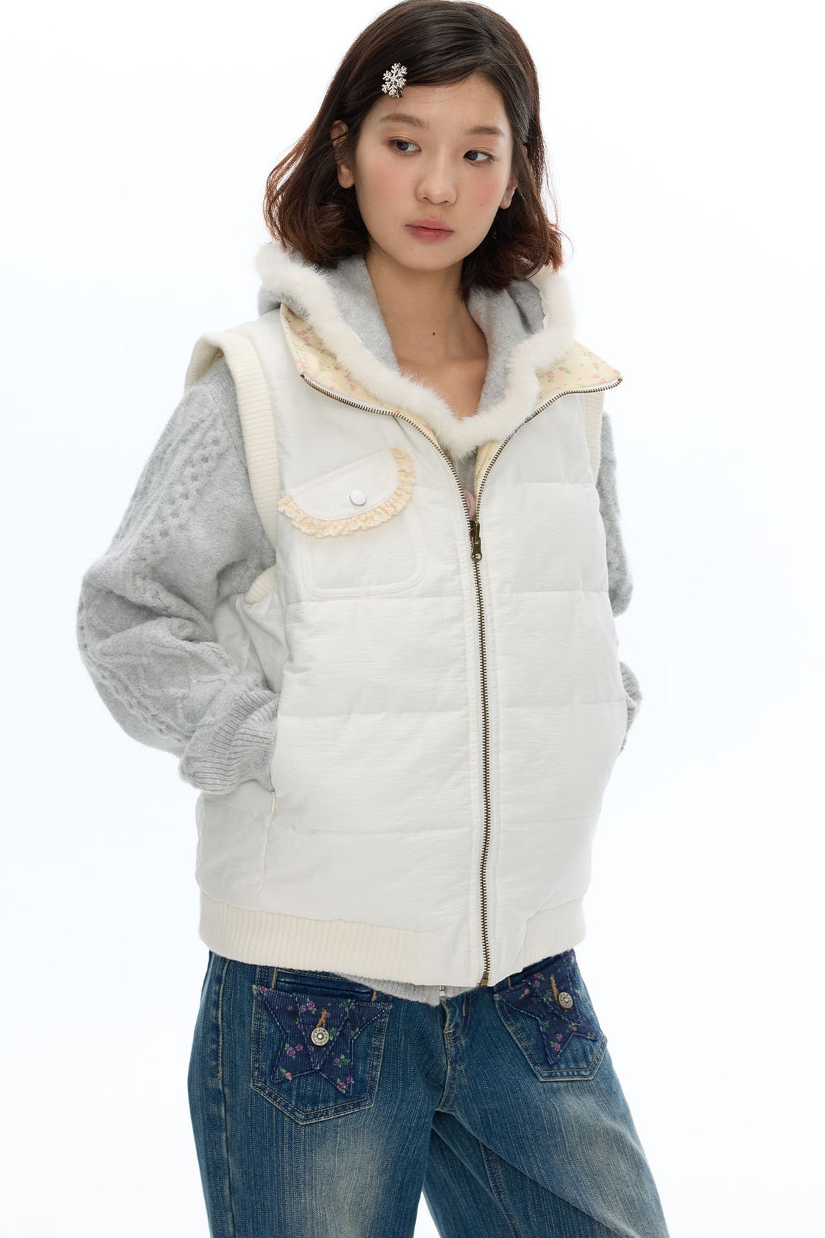 Reversible Cotton Padded Gilet