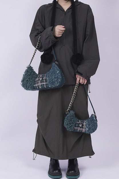 Y2K Color-Block Crossbody Bag