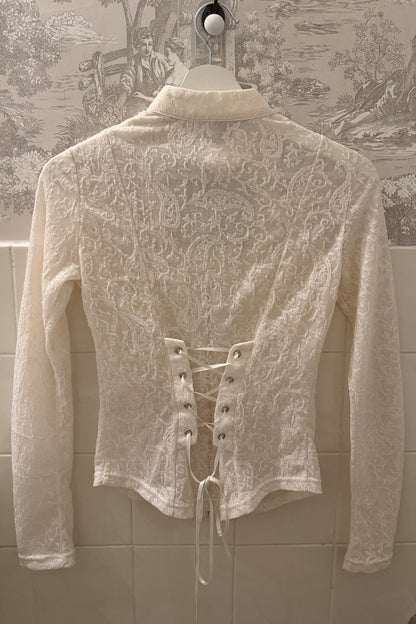 Elegant Lace Corset Top
