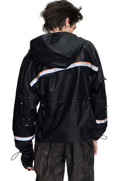 Waterproof Hooded Reflective Jacket