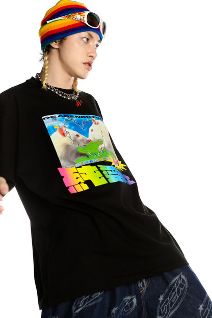 Pure Love Warrior lockere Subkultur-Bluse