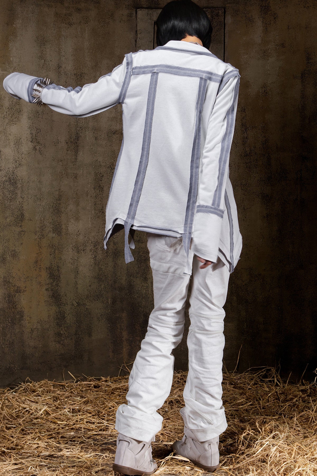 Two-Way Raw Edge Outerwear Shirt