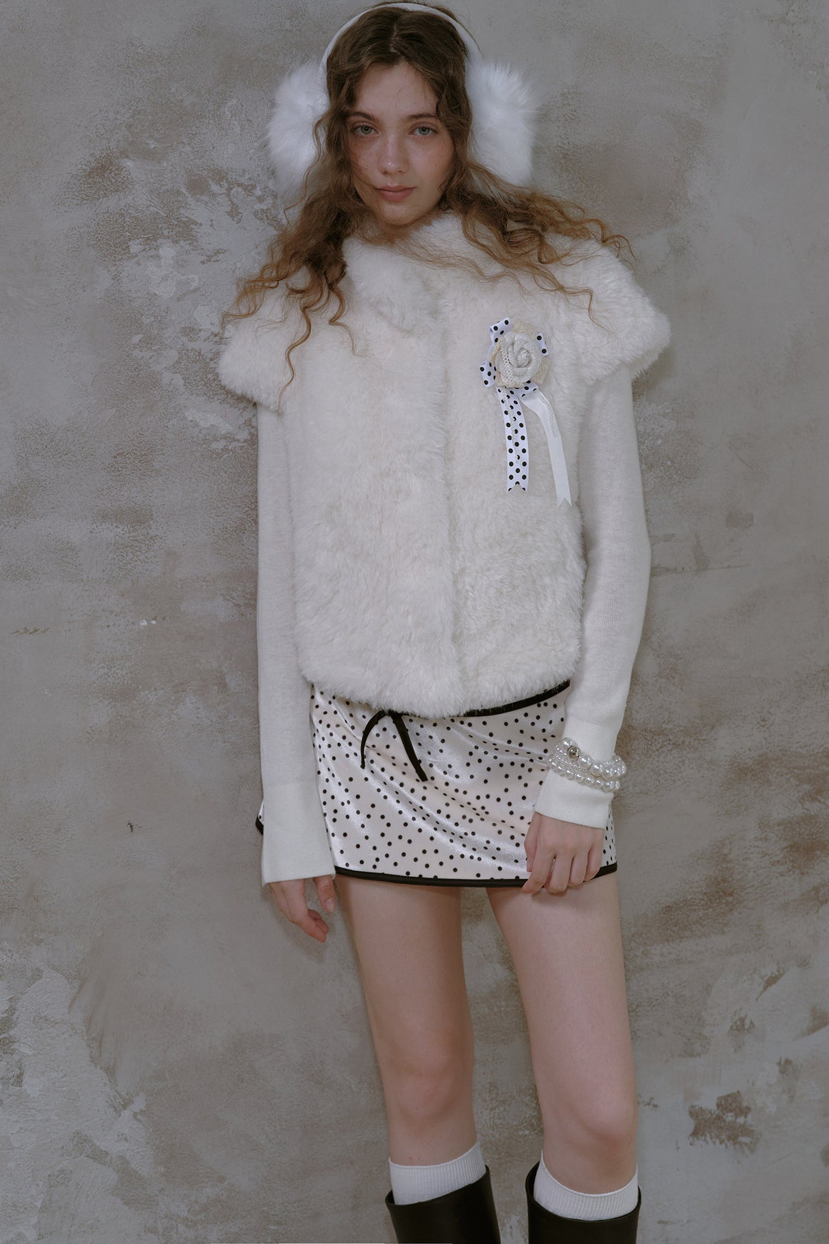 Sassy Moody Floral V-Neck Knitted Sweater