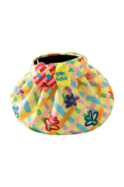 Plaid Floral Sun Visor