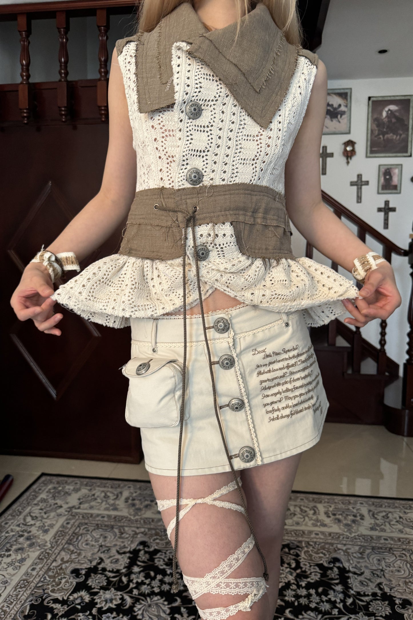 Medieval Forest Knitted Vest