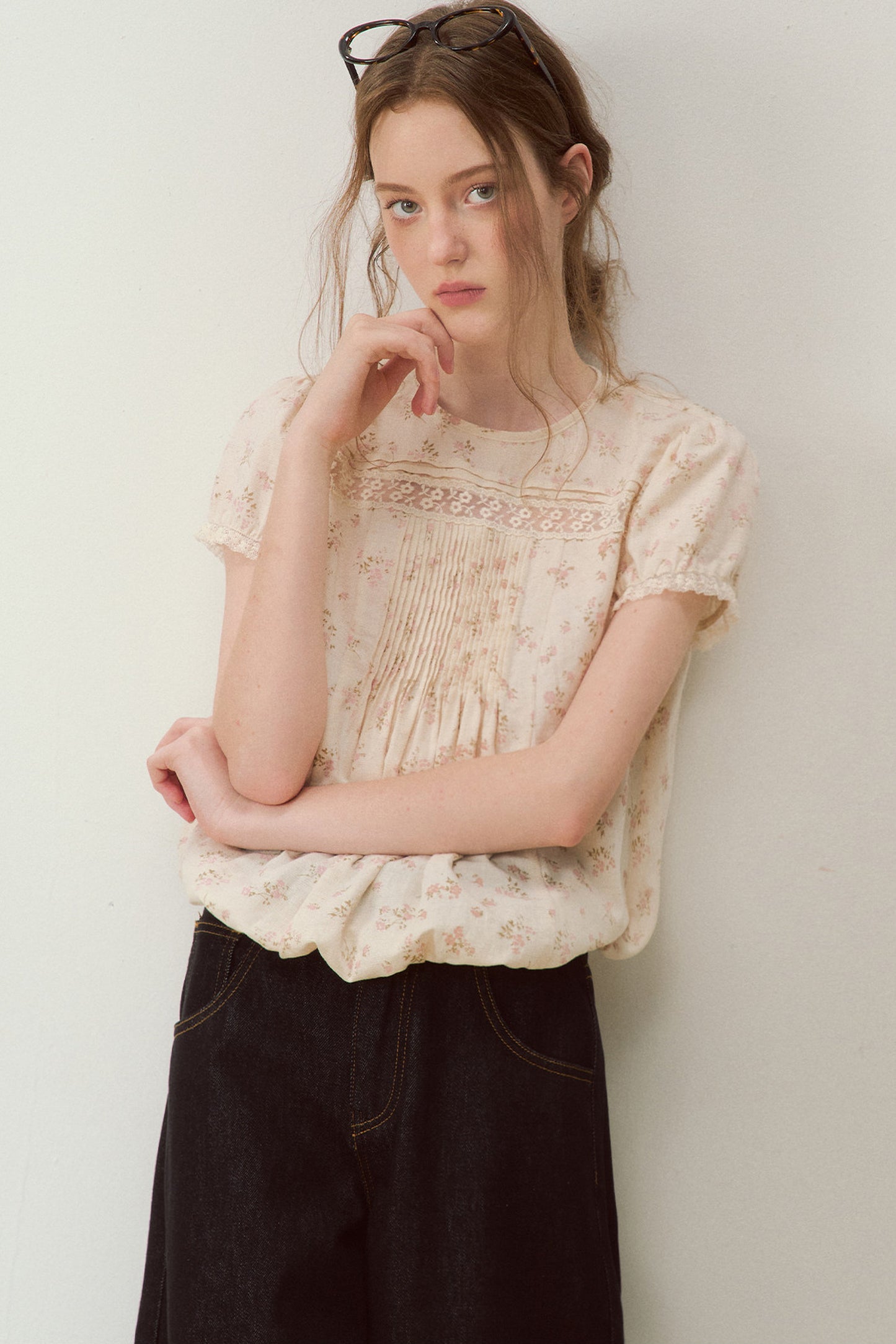 Vintage Floral Lace Blouse