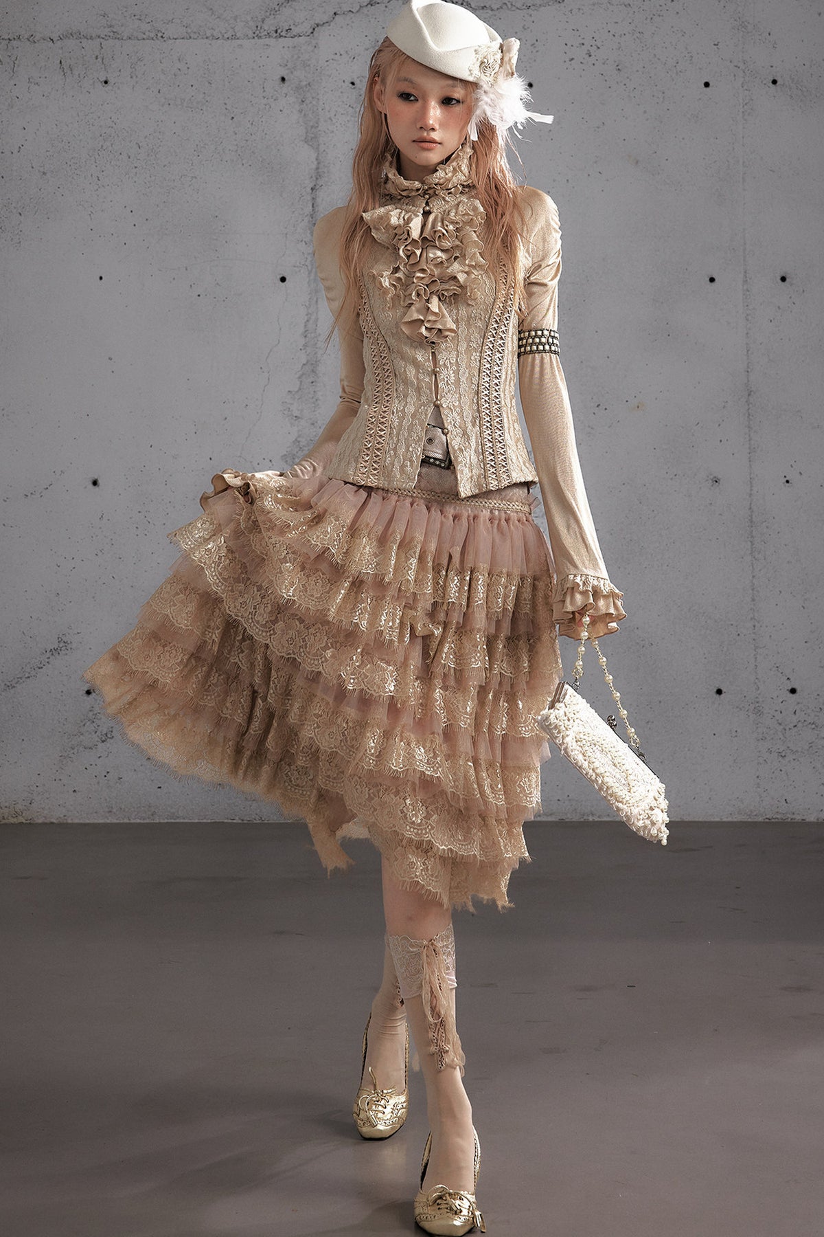 A-Line Tiered Cake Skirt