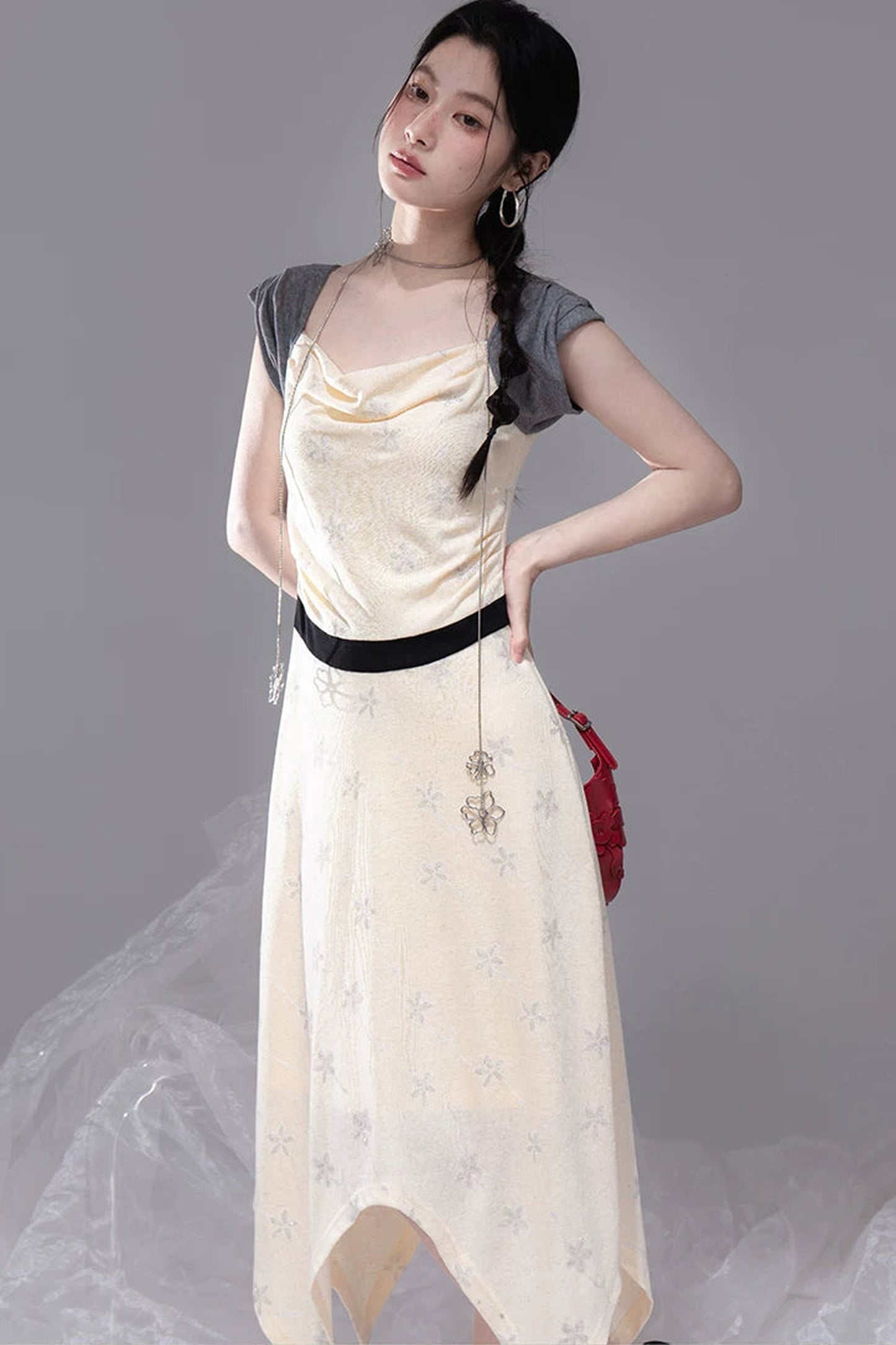 Starburst Pleated Knit Dress