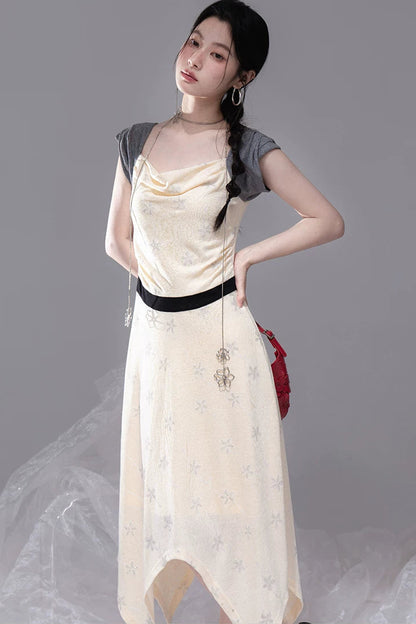 Starburst Pleated Knit Dress