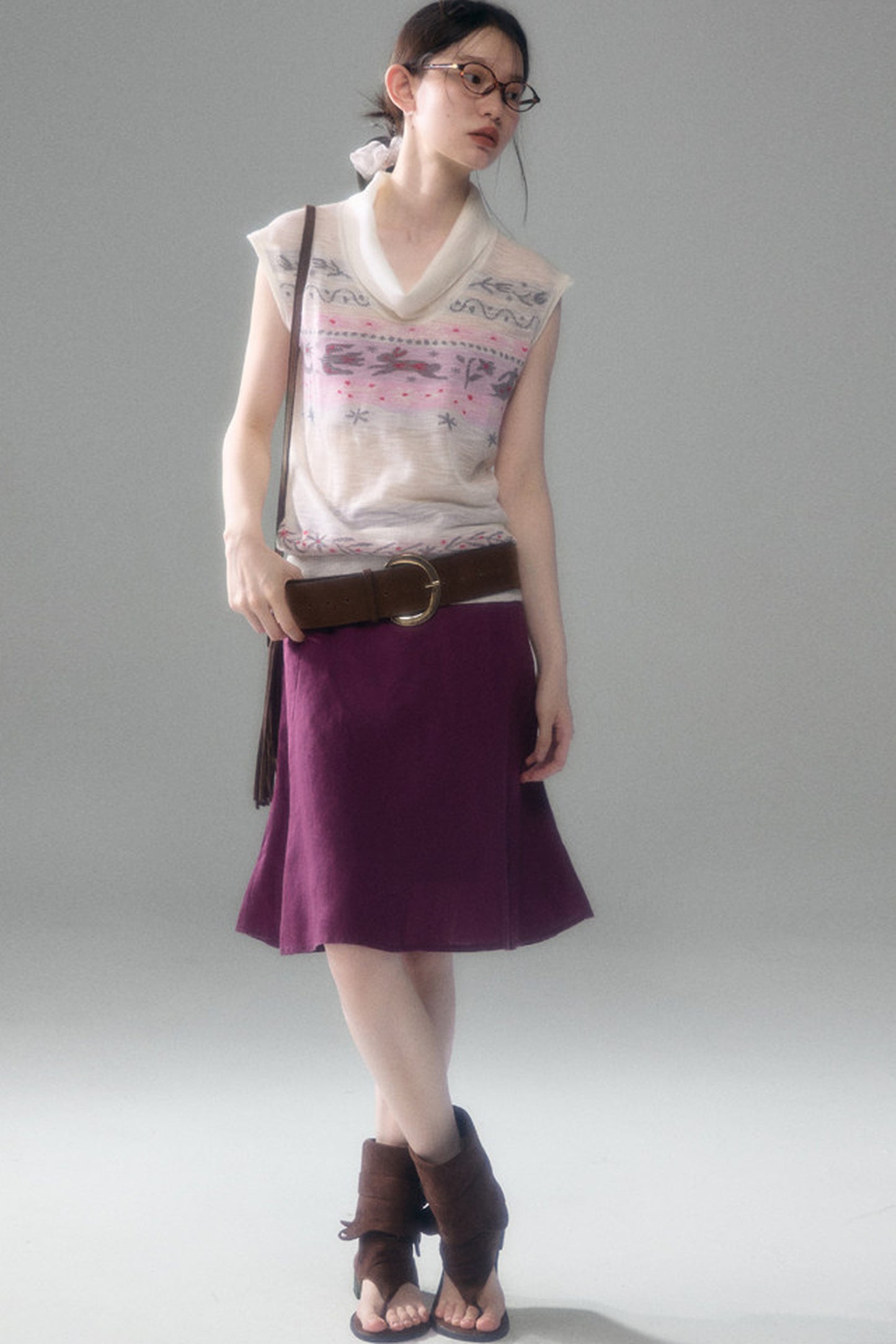 Bunny Fair Isle Knit Vest