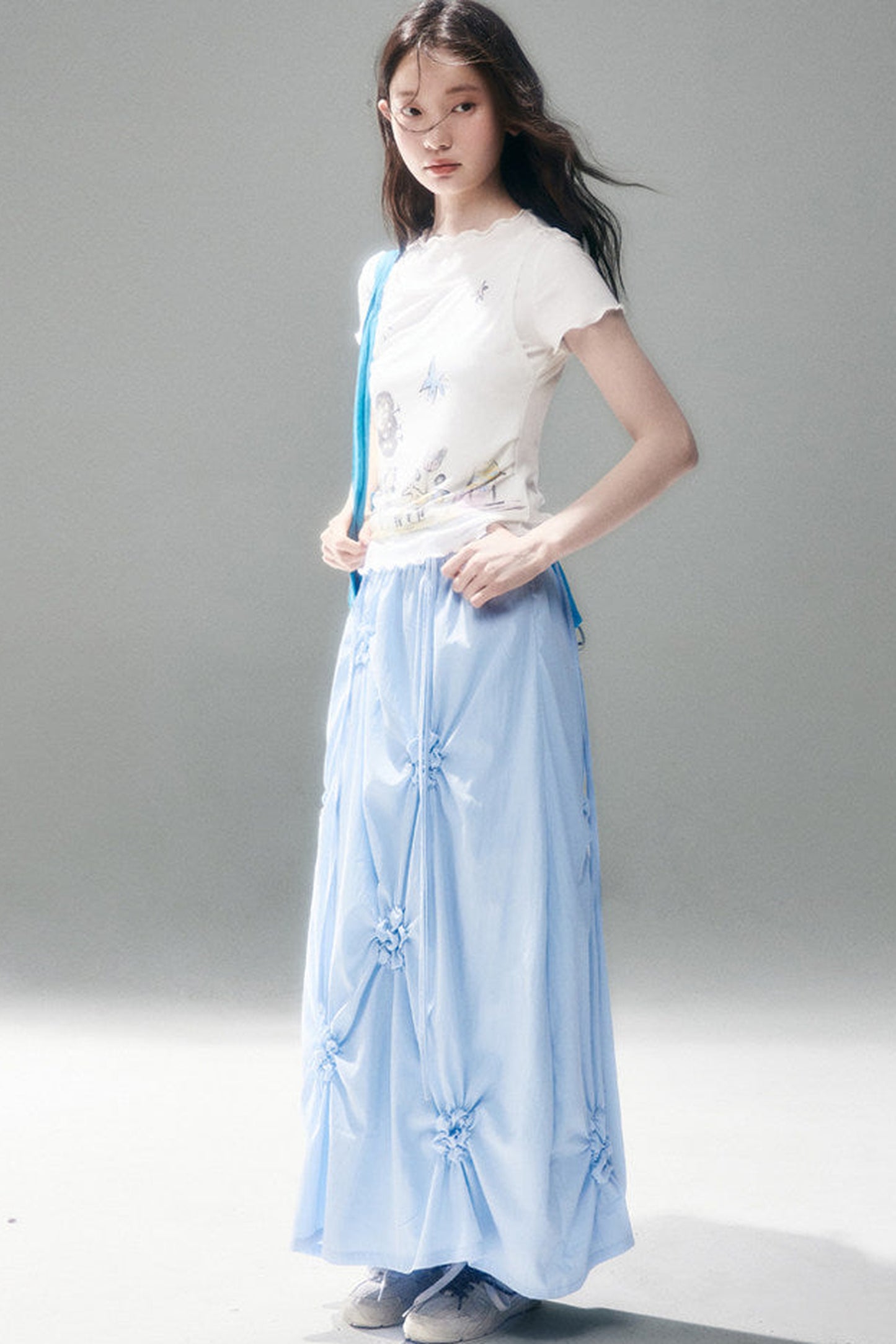 Marigold Pleated Flower Dress