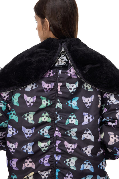Cat Fur Collar Cotton Jacket