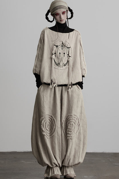 Loose-Fit High-Neck Batwing Sweatshirt