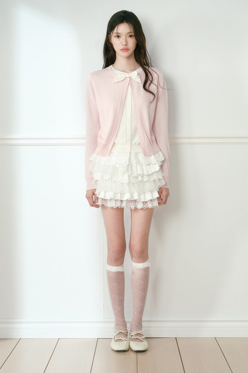 High-Waisted Puffy Multi-Layer Hollow Cake Skirt