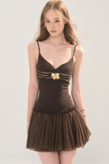 Sweet Floral Camisole Dress