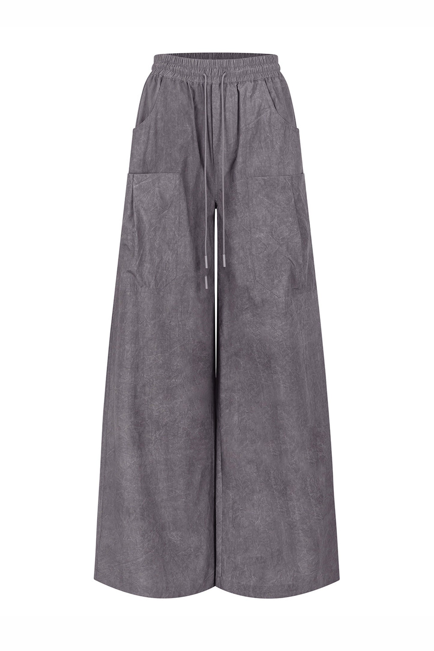 Large Pocket Wide-Leg Cargo Pants