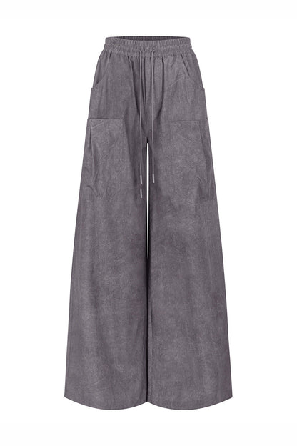Large Pocket Wide-Leg Cargo Pants