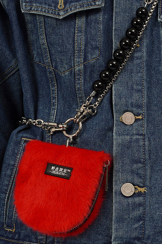Plush Chain Key Coin Purse
