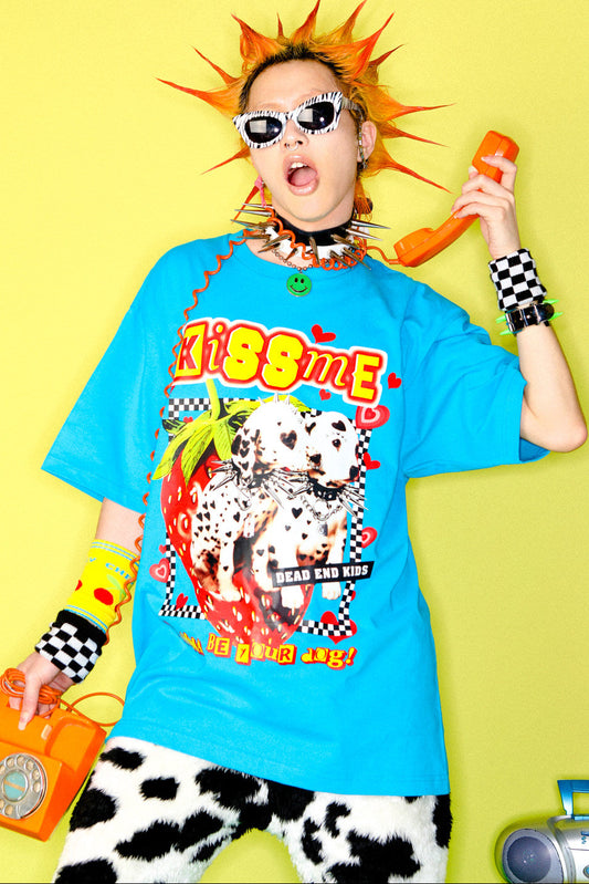 Y2K American Punk Dalmatian Oversized T-Shirt