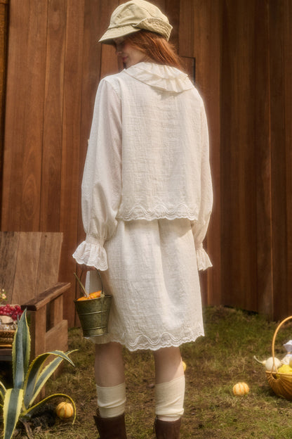 Tencel Cotton Lace Embroidery Set-Up