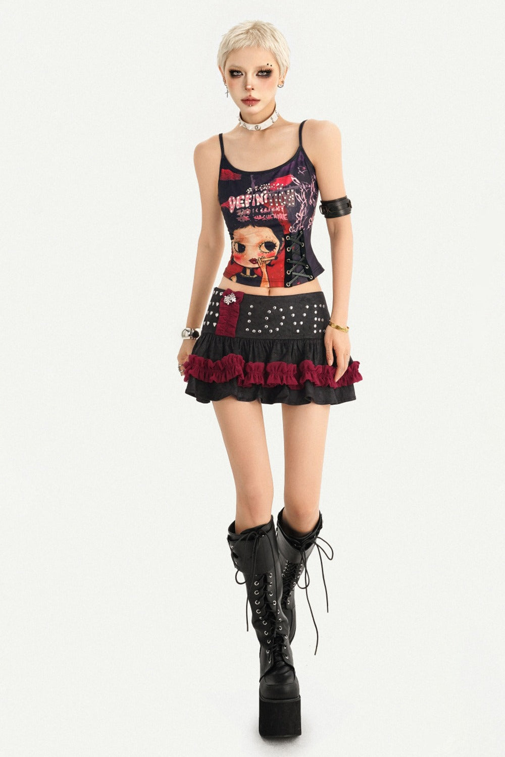 Playful Print Tie-Up Camisole