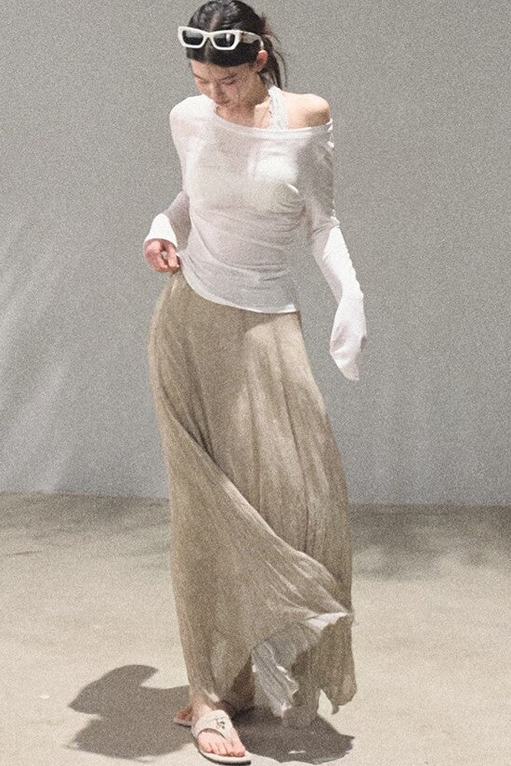 Bohemian Paisley Draped Skirt