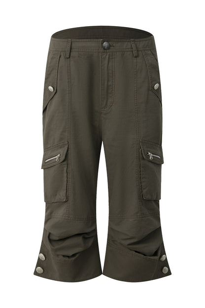 Retro Distressed Flared Pants
