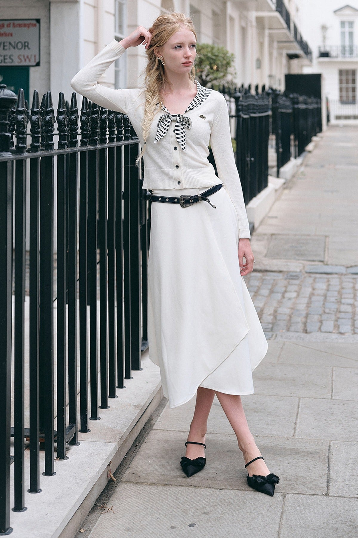 London Love Letter Long Sleeve Knit Top Set-Up