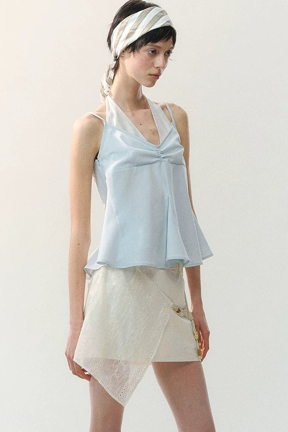 Ink Pearl Layered Skirt