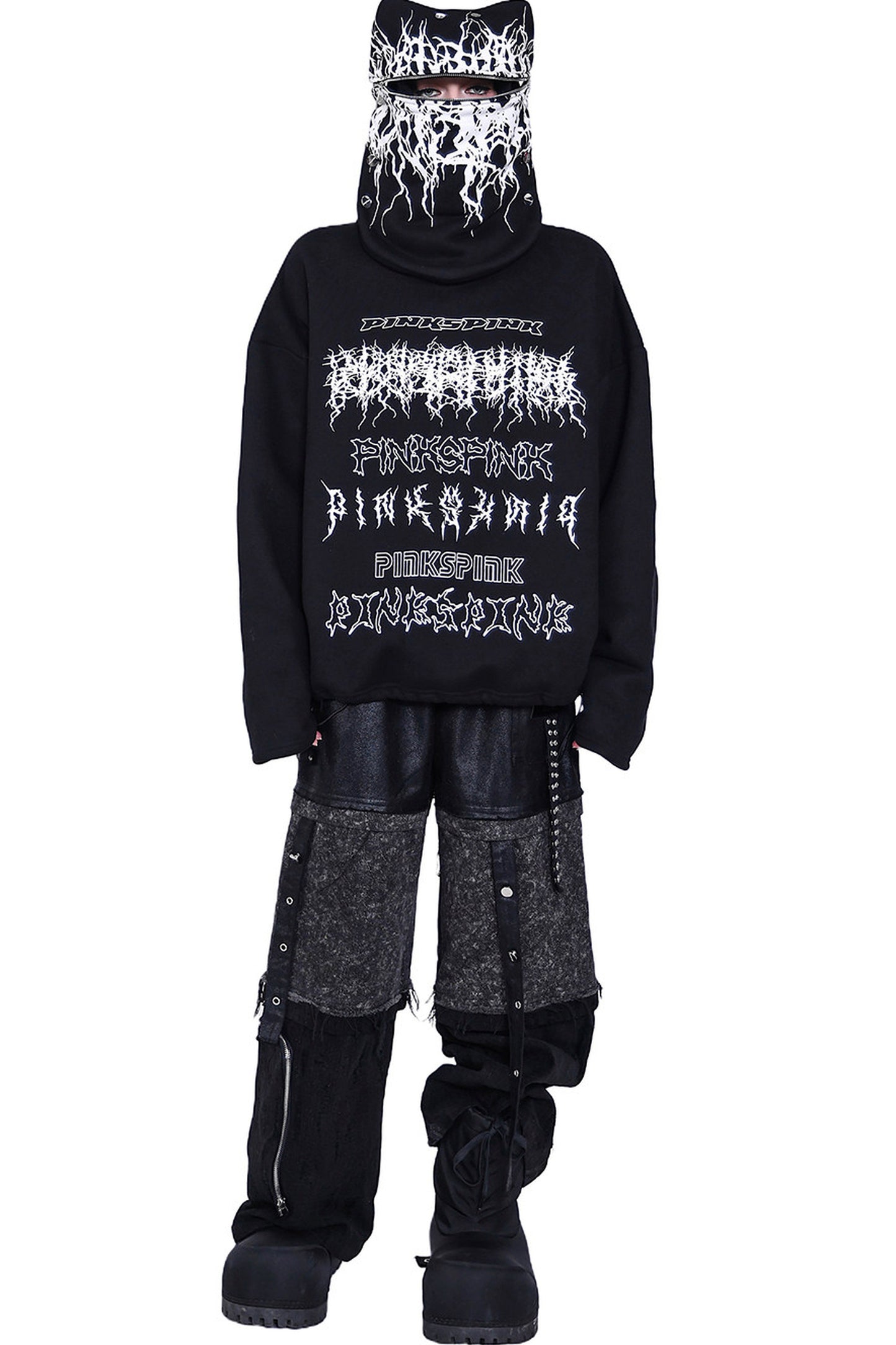 Oversized Deconstructed Mask Hoodie