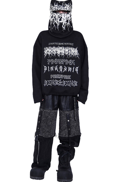 Oversized Deconstructed Mask Hoodie