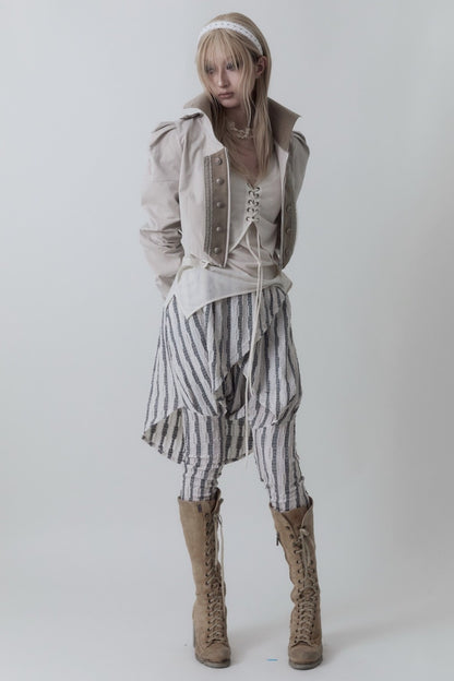 Leggings gonna a righe medievali