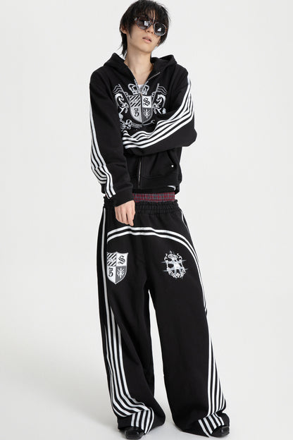 Double Waistband Emblem Sweatpants