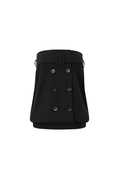 Tencel Deconstructed Double-Breasted Vest