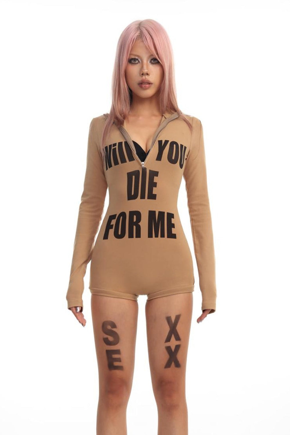 Long Sleeve Tight-Fitting Jumpsuit