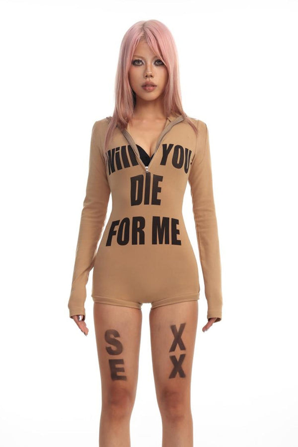 Long Sleeve Tight-Fitting Jumpsuit
